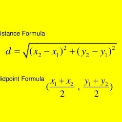Distance and midpoint formulas answer key