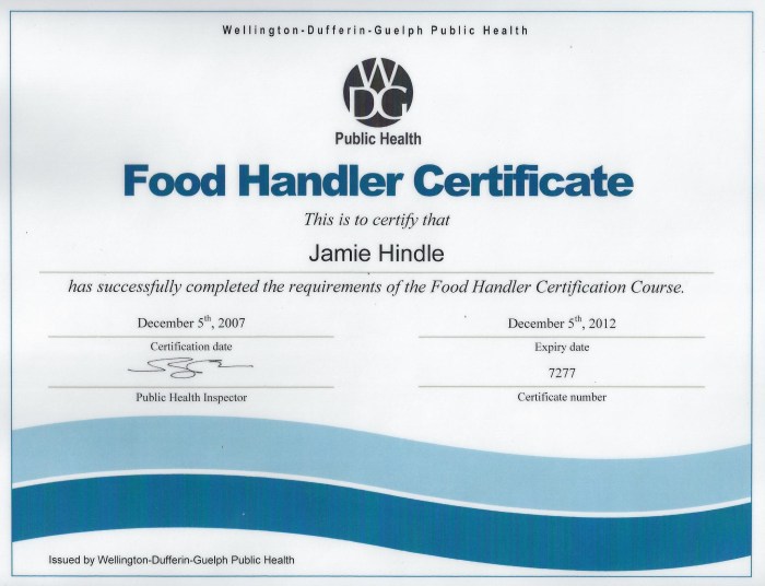 Handler handlers certification