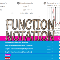 Section 1.1 functions and function notation answers